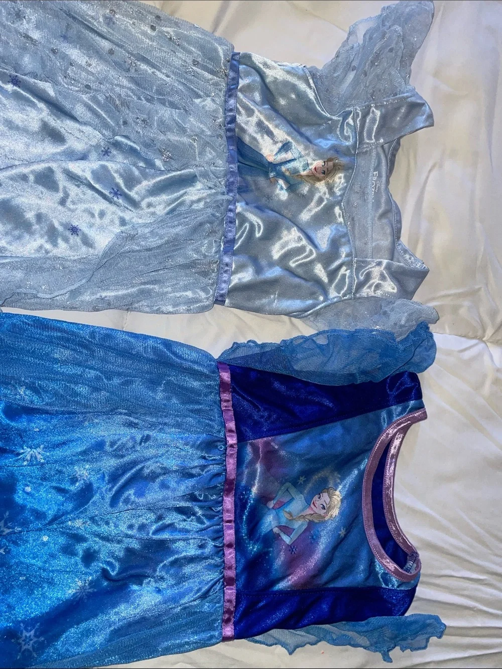 Disney Elsa Dresses in Blue and Light Blue for Girls